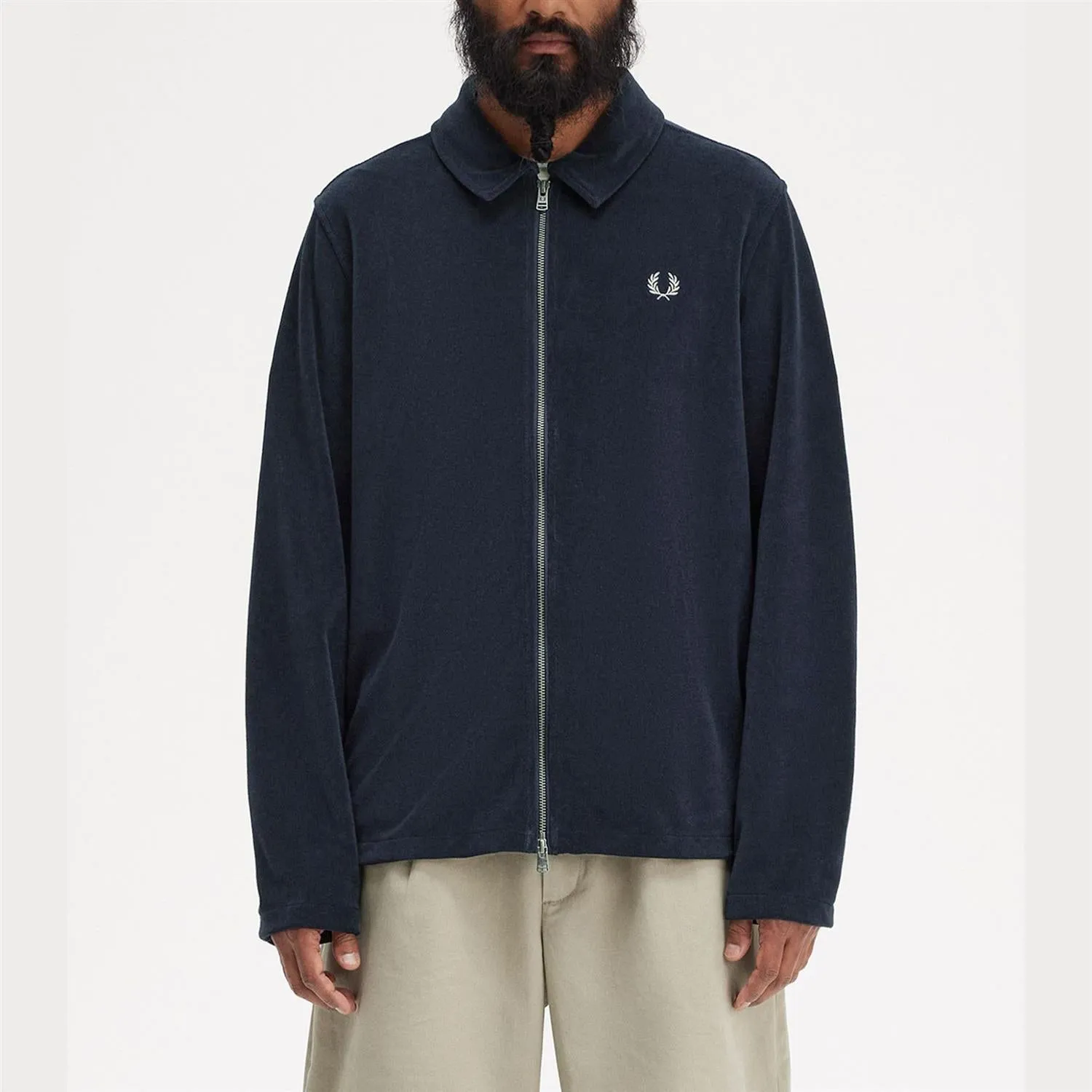 06496 Fred Perry Towelling overshirt