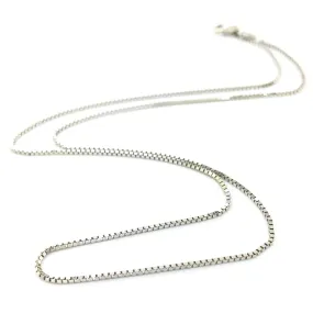 14K W Gold 1.00mm Box Chain