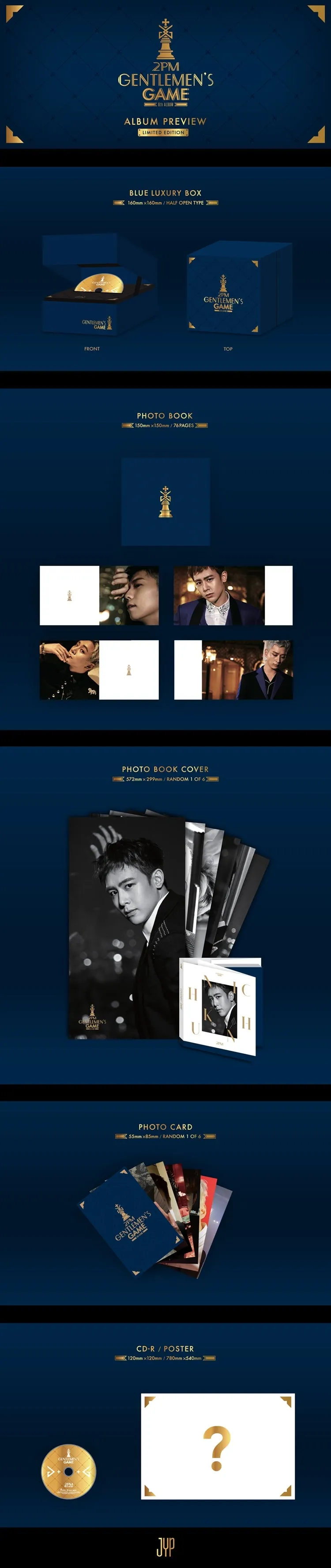 2PM - [GENTLEMEN'S GAME] 6th Album Limited Edition