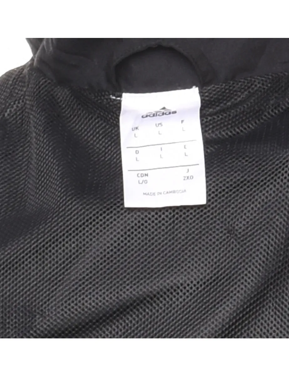 Adidas Dark Grey Nylon Jacket - L