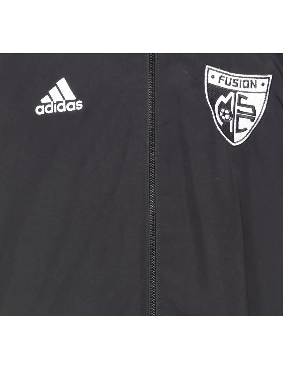 Adidas Dark Grey Nylon Jacket - L