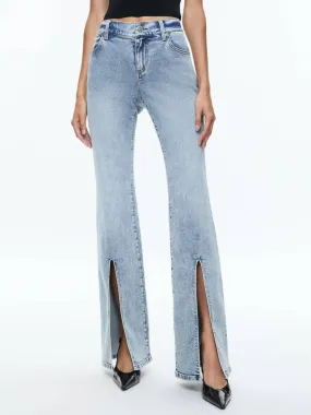 Alice   Olivia - Winslow Slim Slit Jeans