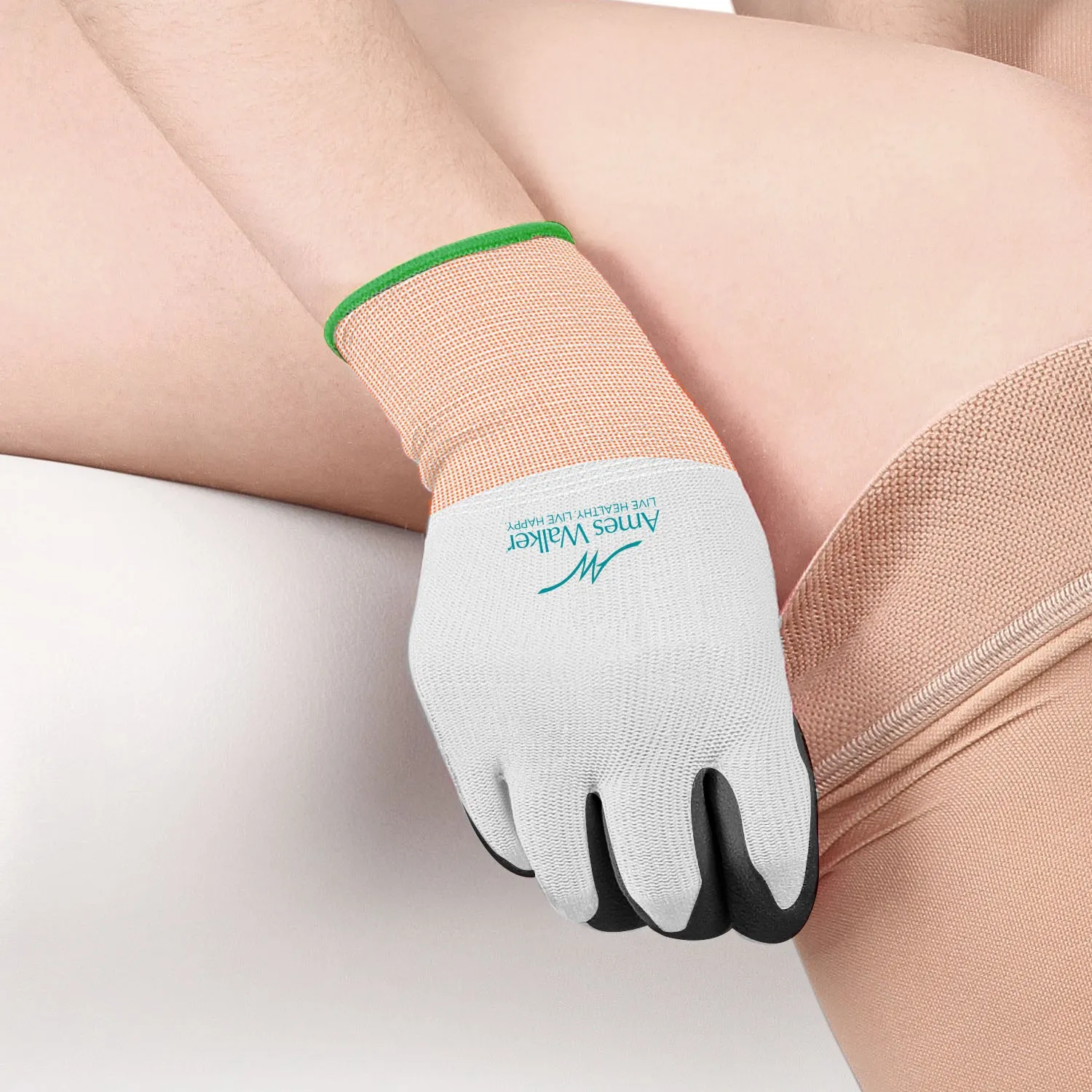 Ames Walker Donning Gloves