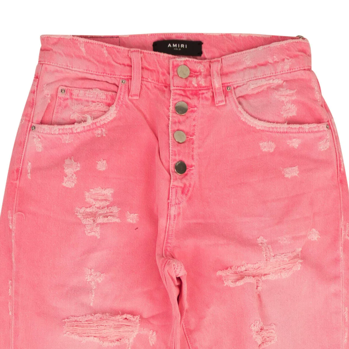 Amiri Slouch Destroyed Jean - Neon Pink