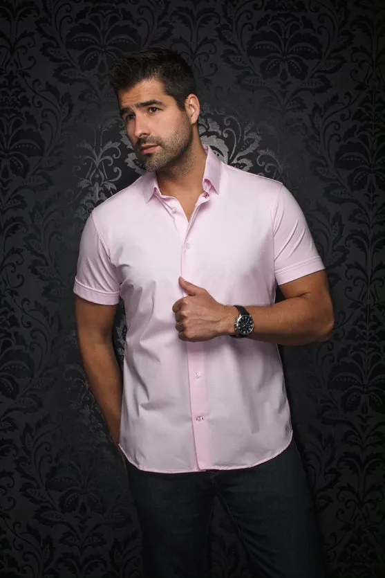 Au Noir 360° Stretch Shirt | Alex-SS Pink