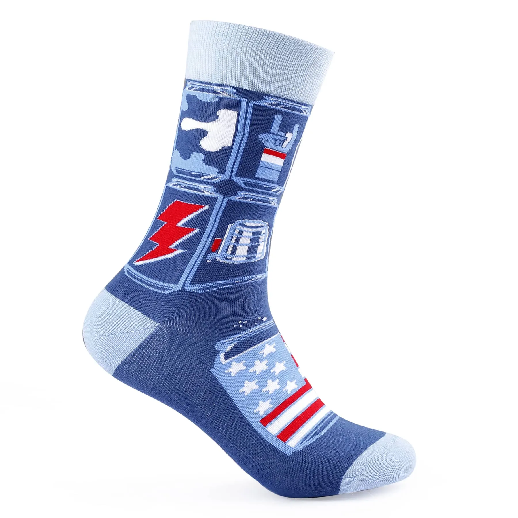 Bacca Bucci Combo of a 2 Pair Crew Length Socks