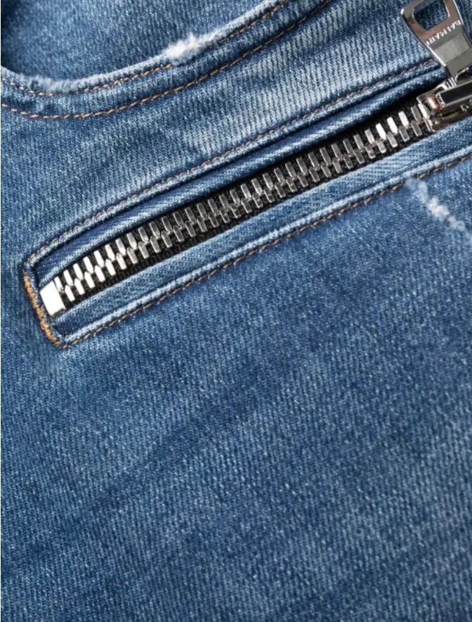 Balmain slim-fit ribbed jeans