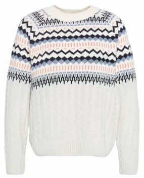 Barbour Women Marnie Fair Isle Crew Neck Sweater