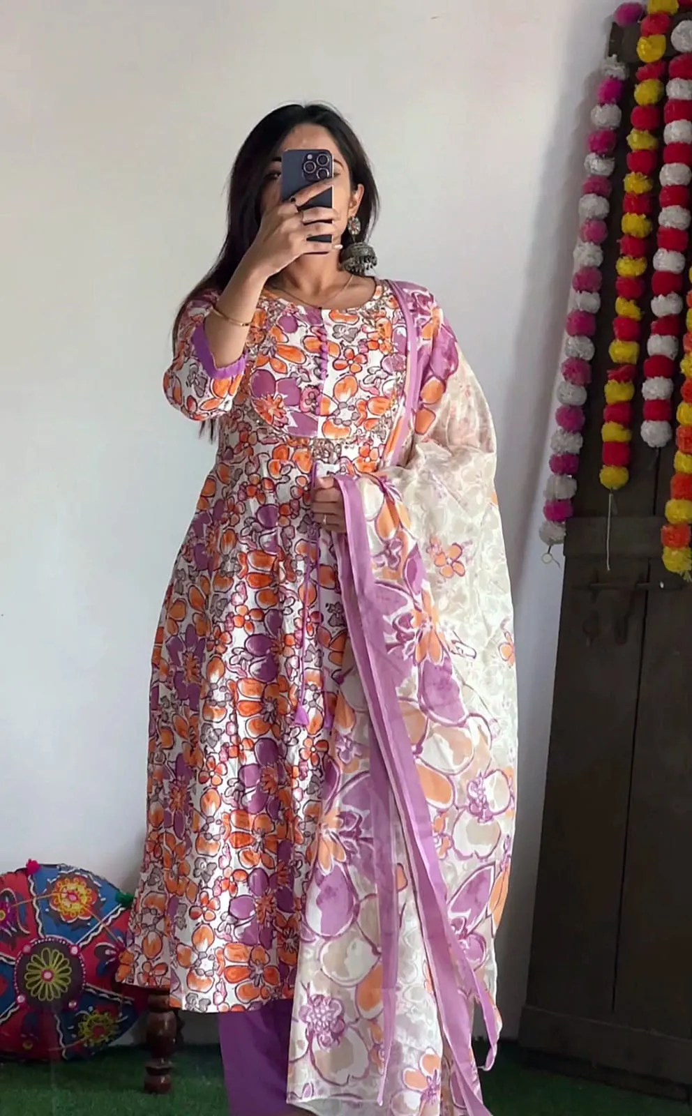 Beautiful Designer Party Wear Summer Special Plus Size Cotton Salwar Suit