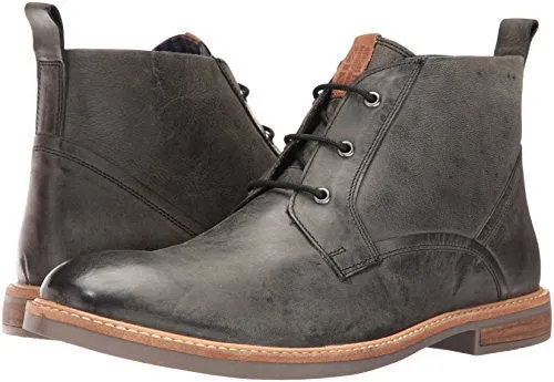 BEN SHERMAN MEN'S LUKE DISTRESSED CHUKKA BOOT, BLACK, 7 M US