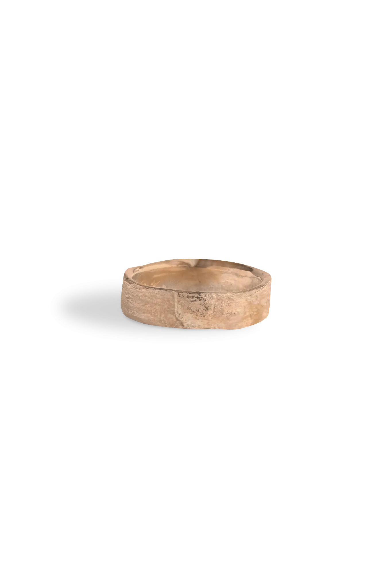 Bermuda Textures ~ Palm Tree Trunk Gold Ring
