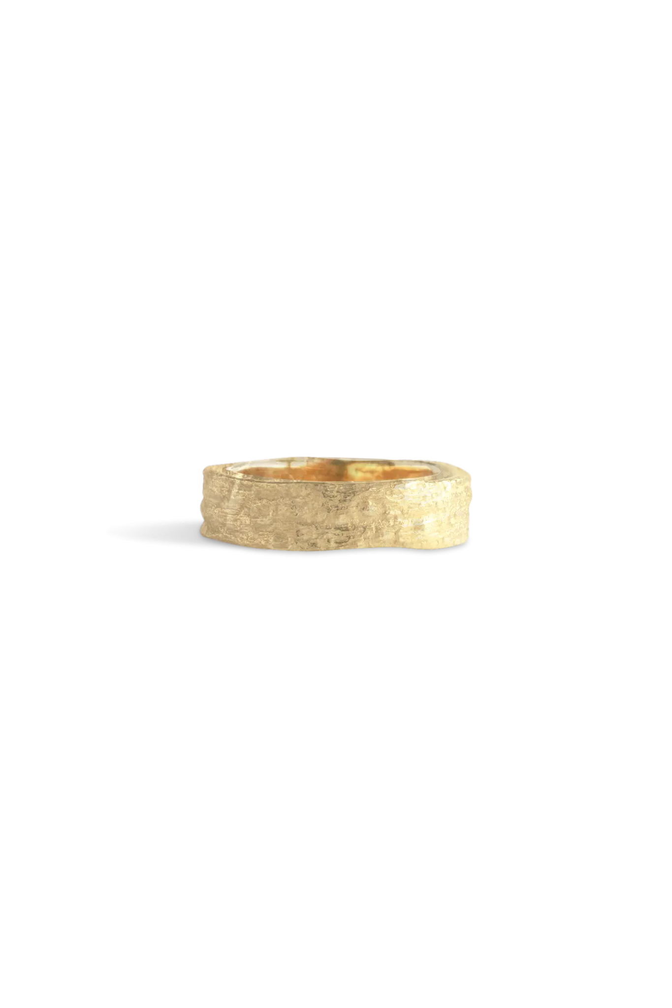 Bermuda Textures ~ Palm Tree Trunk Gold Ring