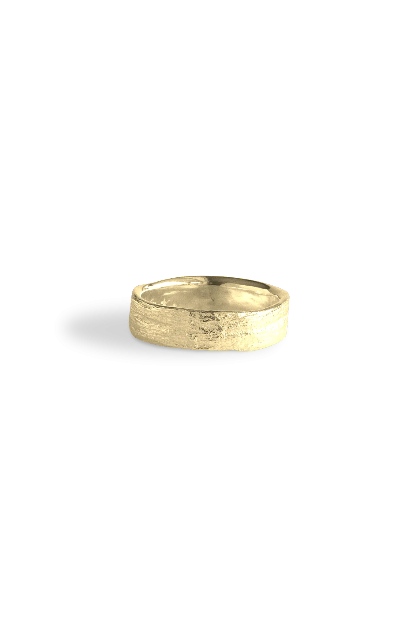 Bermuda Textures ~ Palm Tree Trunk Gold Ring