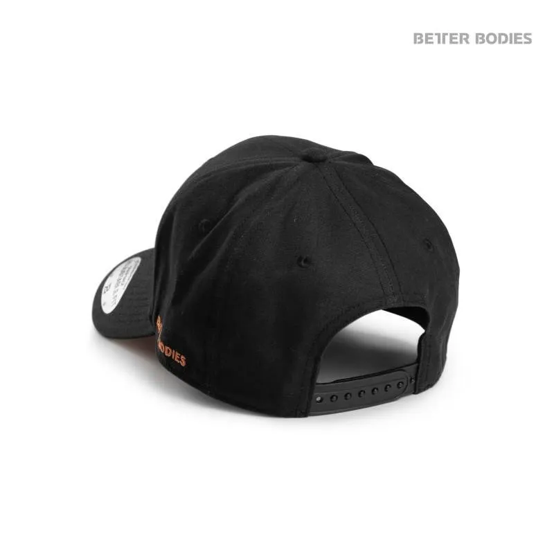 Better Bodies Men's Baseball Cap - Black-Orange
