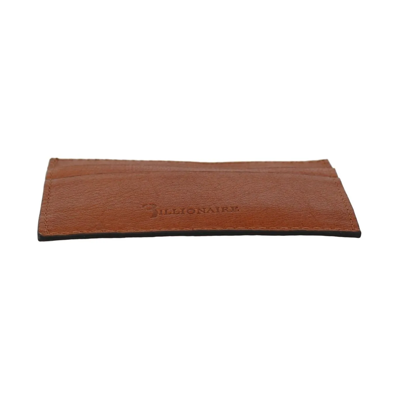 Billionaire Italian Couture Elegant Men's Leather Wallet in Brown