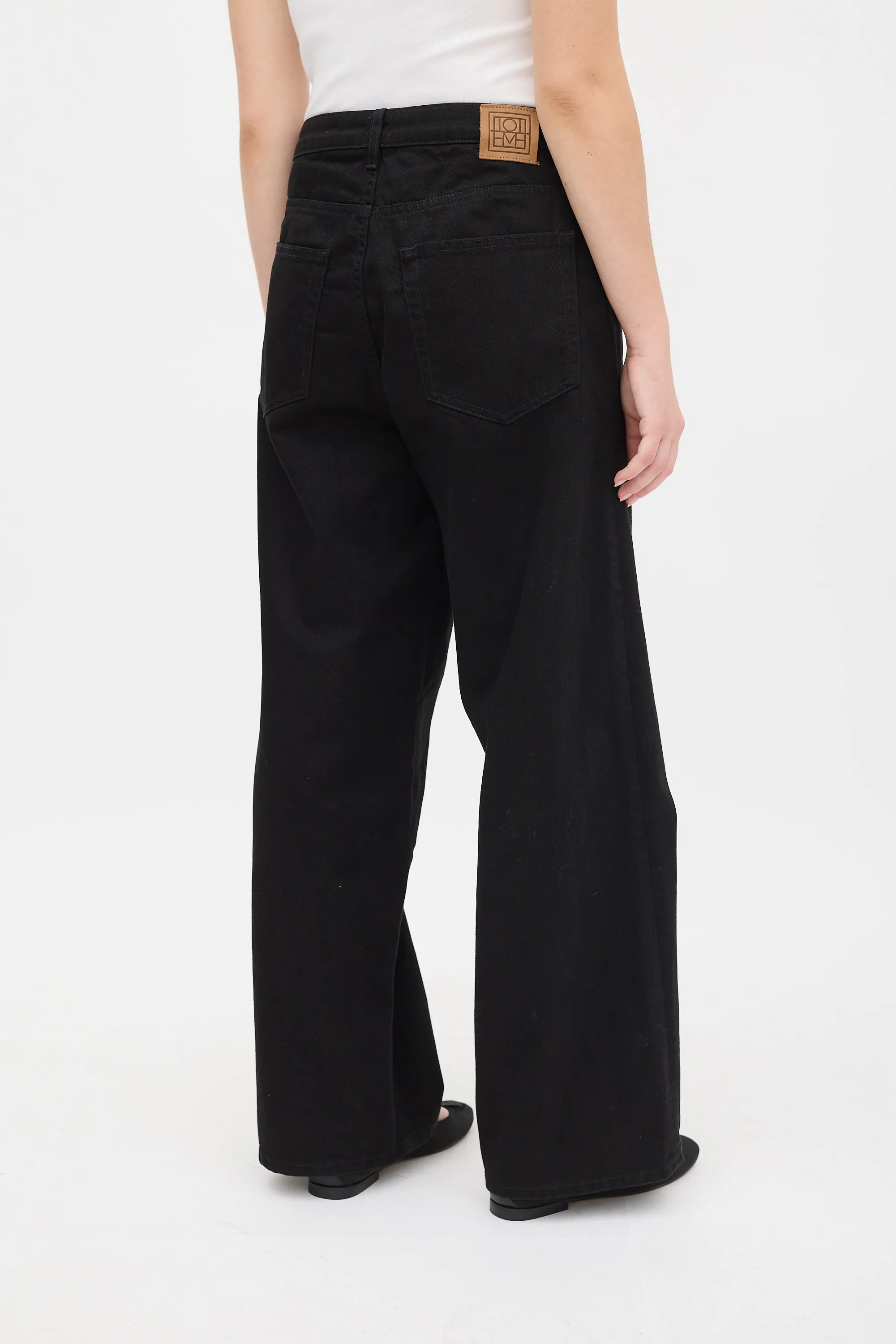 Black Flair Wide Leg Jean