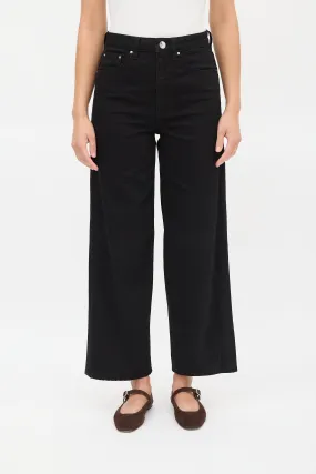 Black Flair Wide Leg Jeans