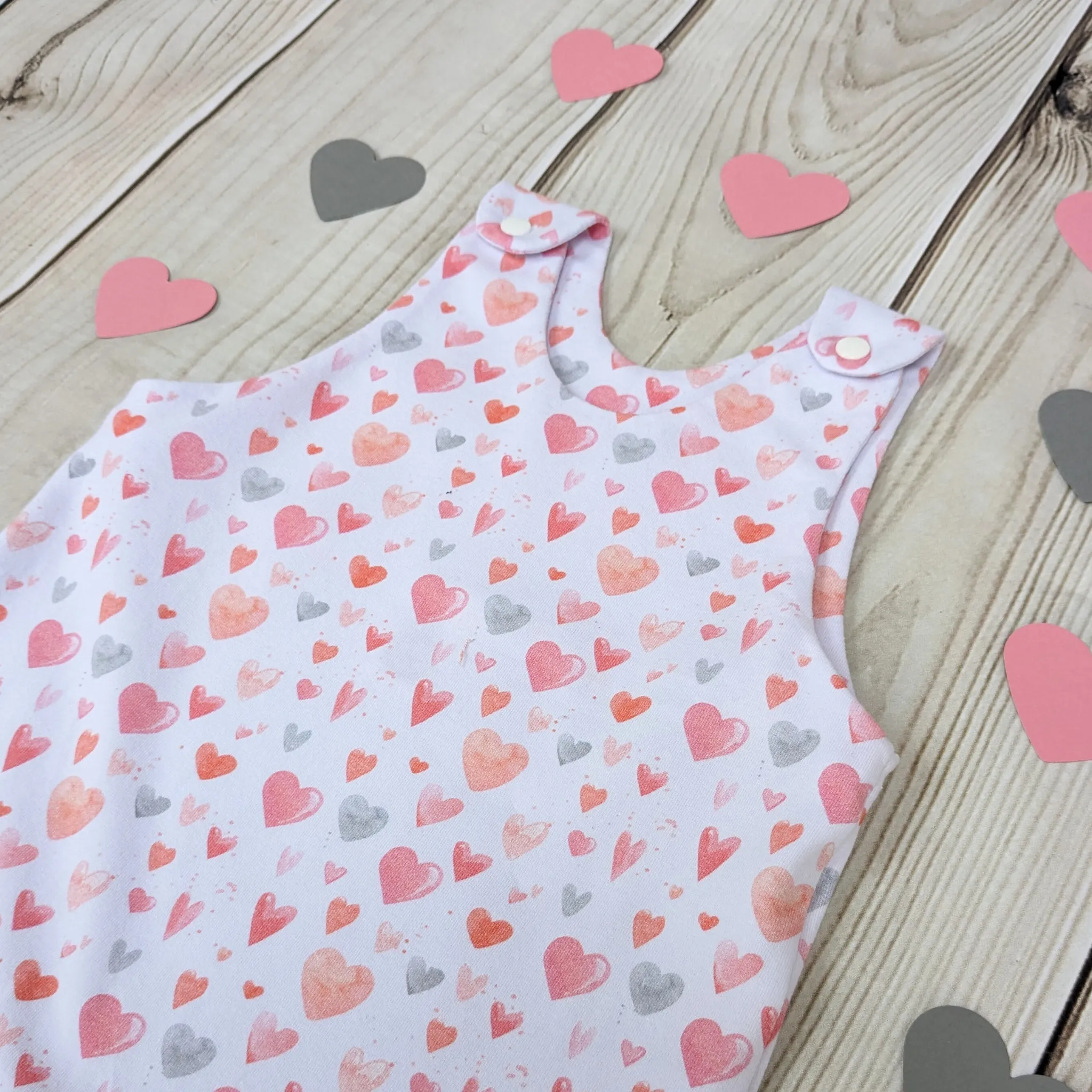 Blushing Hearts Romper