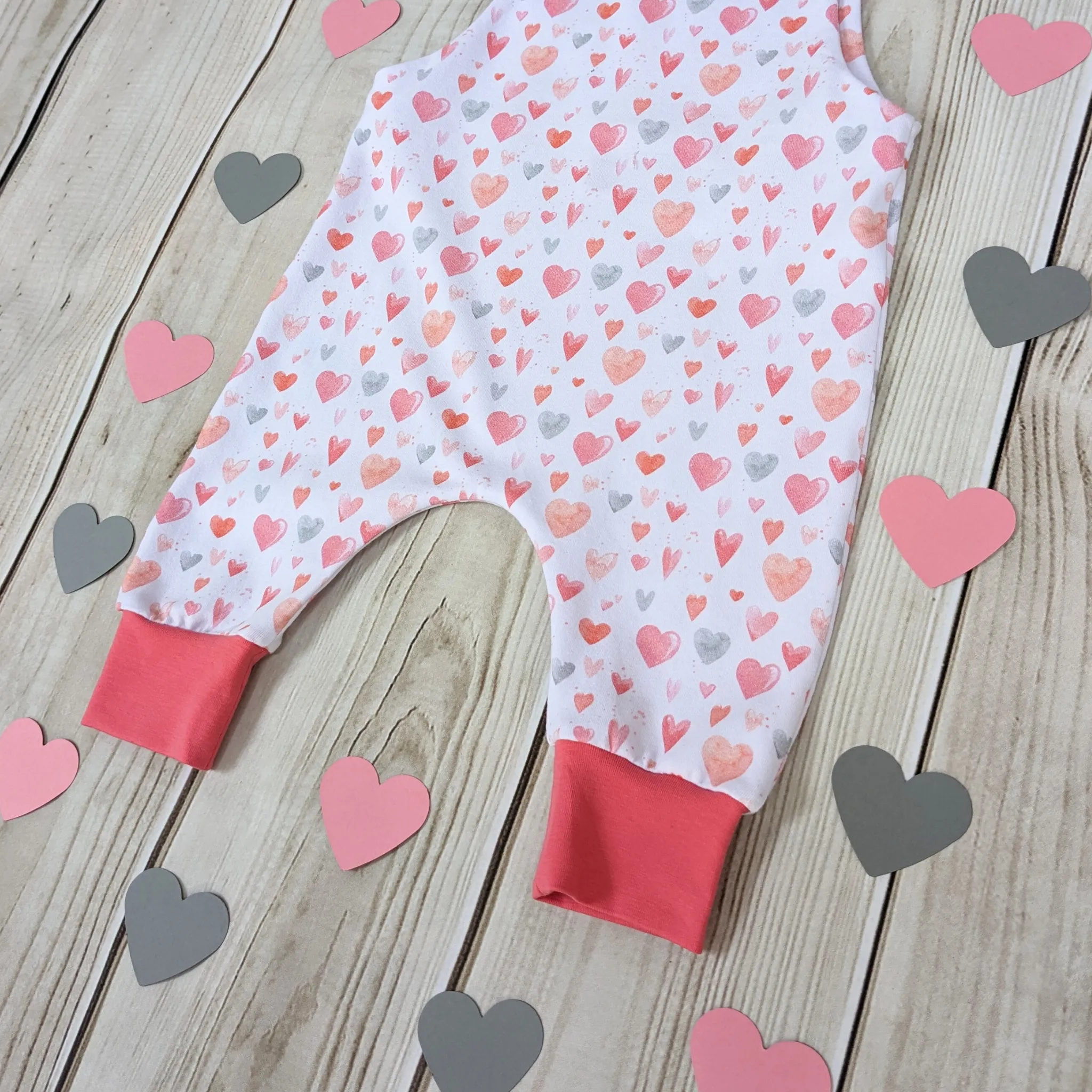 Blushing Hearts Romper
