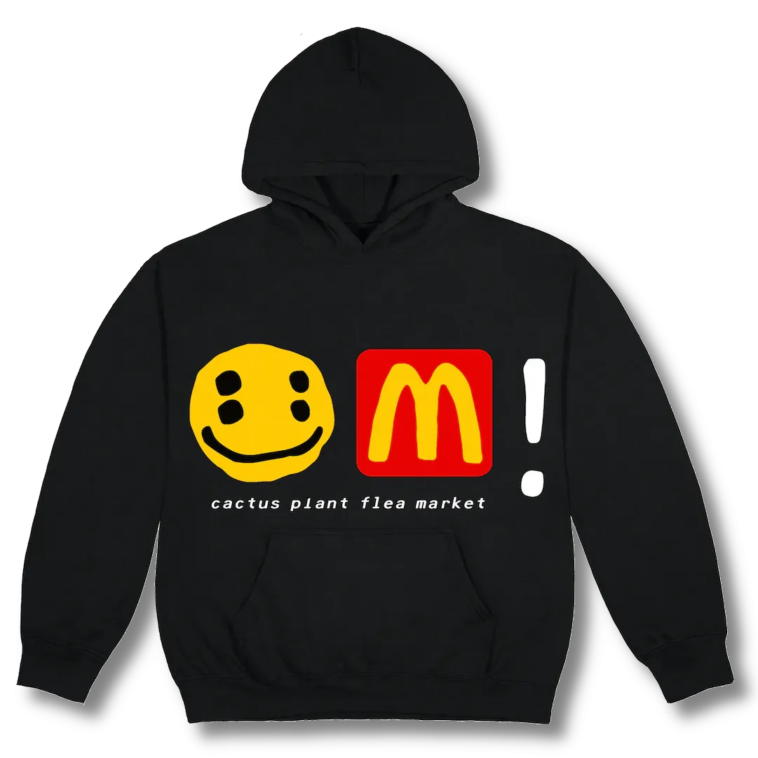 Cactus Plant Flea Market x McDonald's CPFM Icons! Hoodie Black