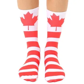 Canadian Flag Socks Unisex Crew Sock