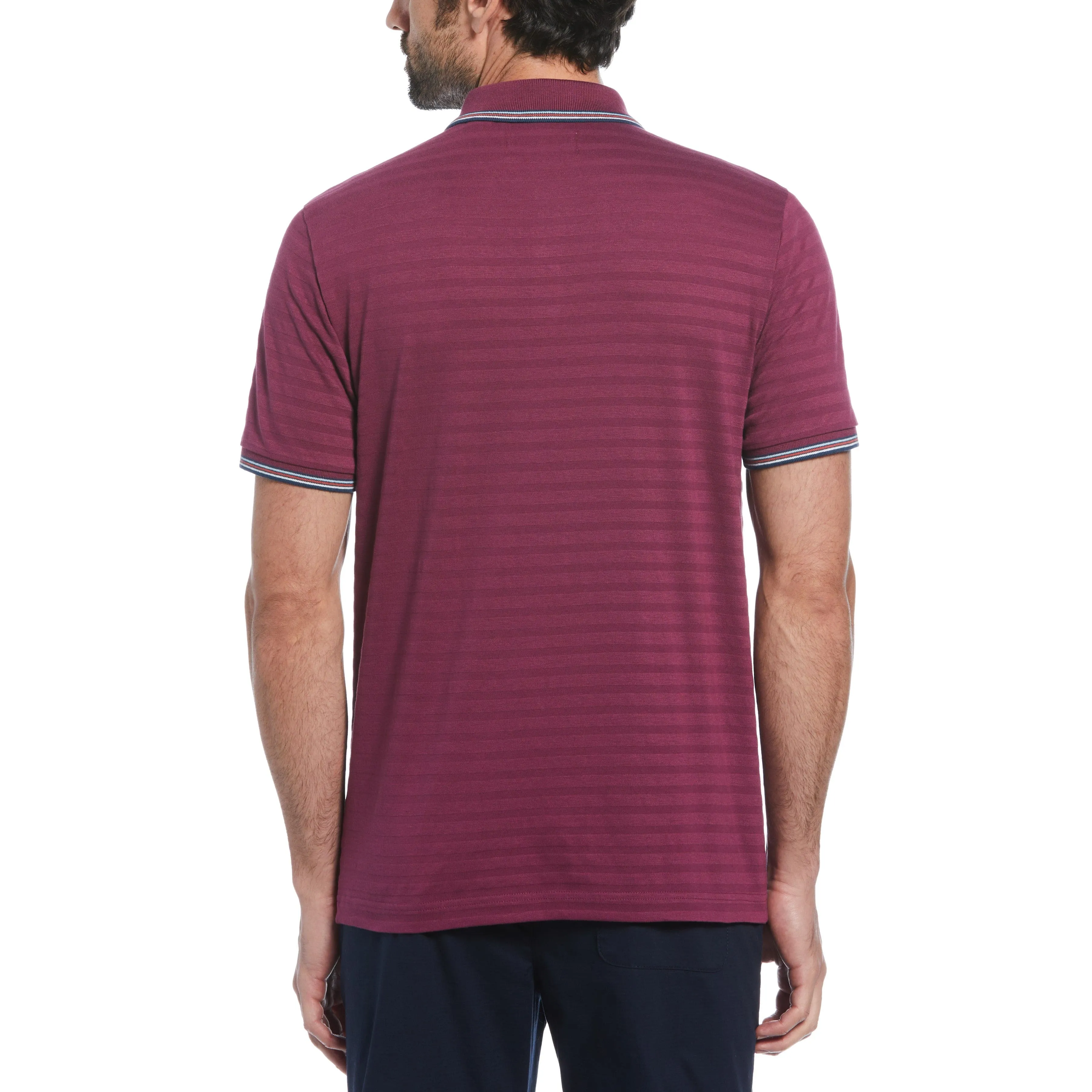 Cotton Jacquard Solid Polo