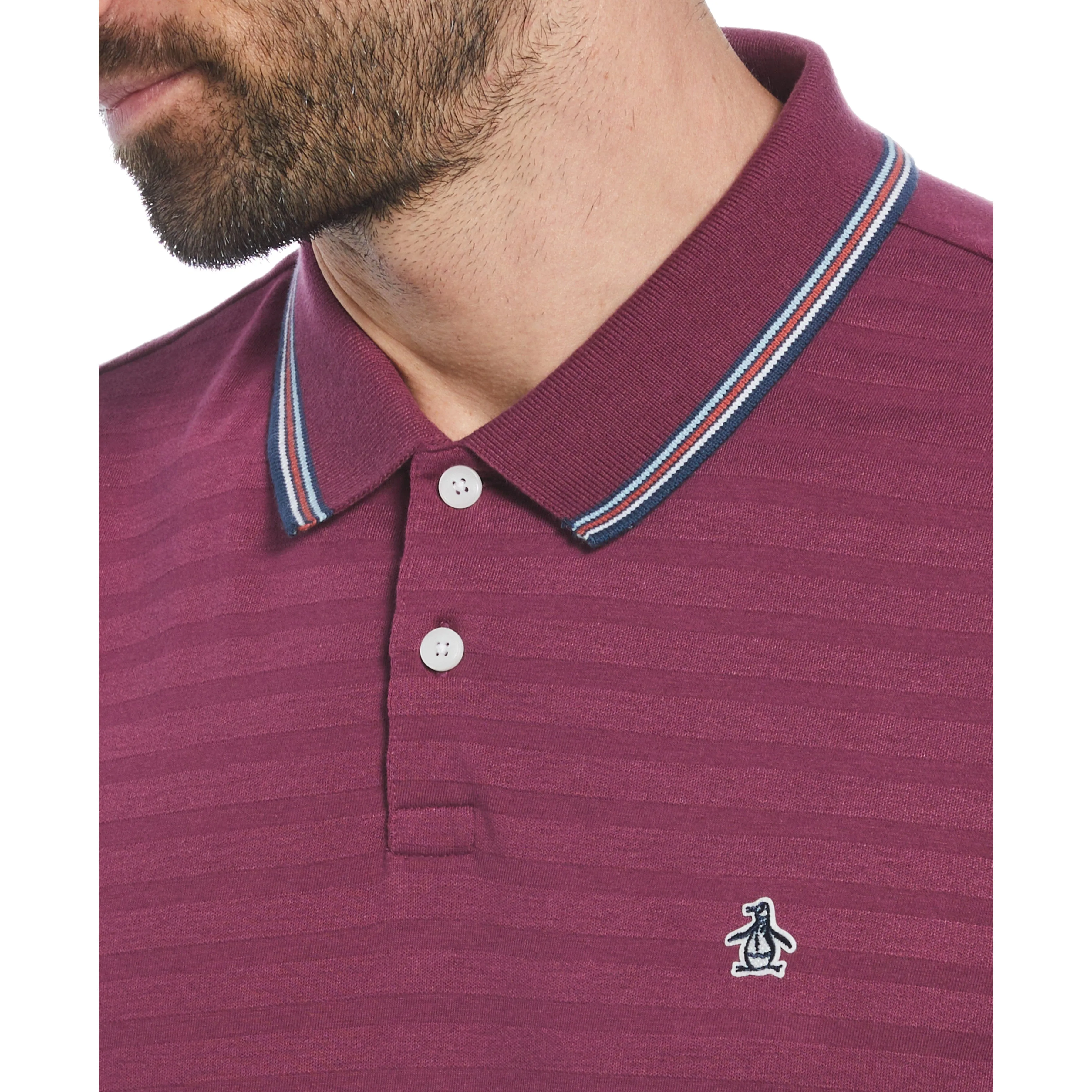 Cotton Jacquard Solid Polo