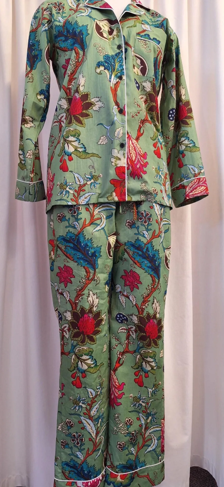 Cotton Pyjamas - Tree of Life, Green