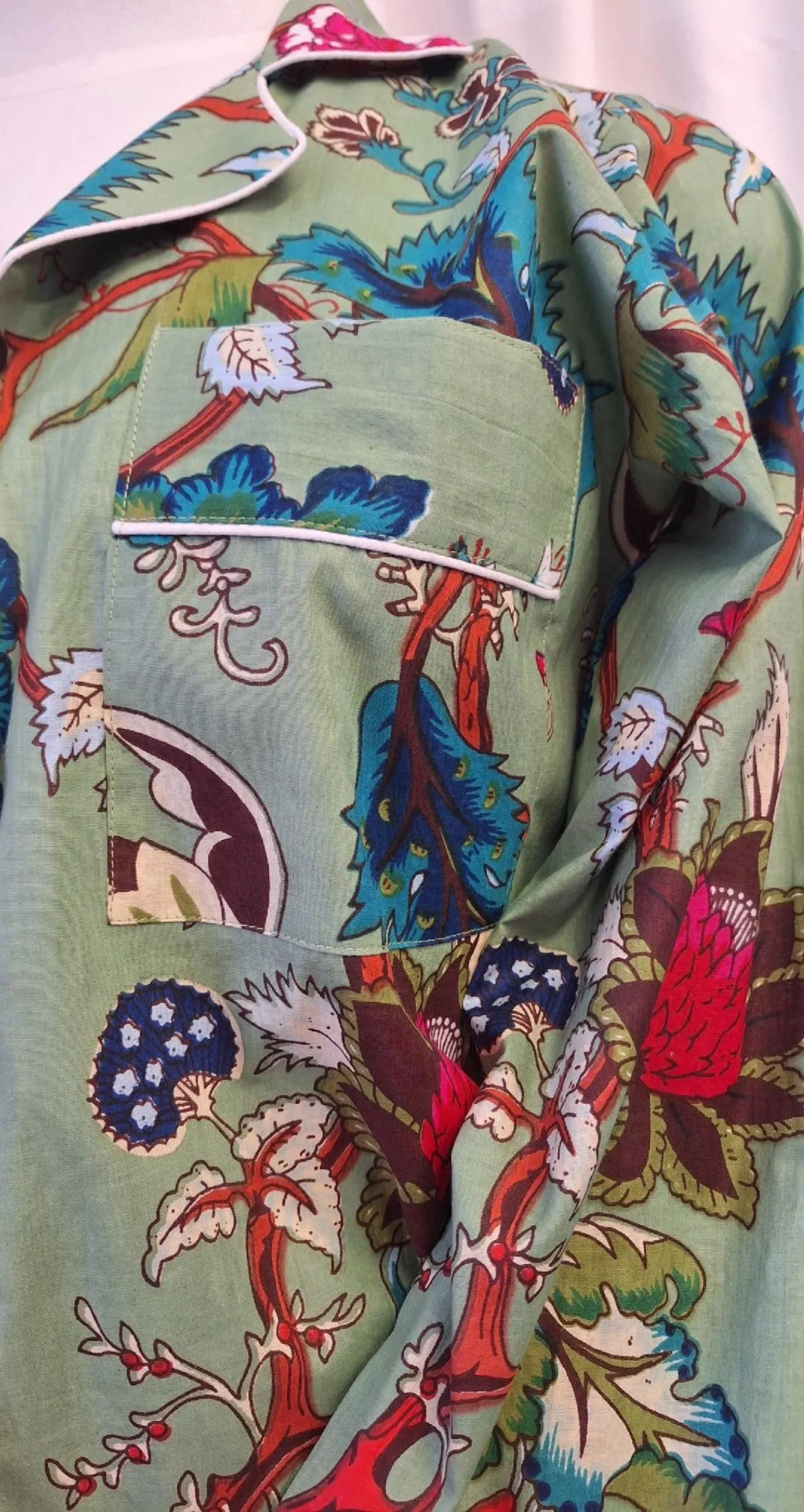 Cotton Pyjamas - Tree of Life, Green