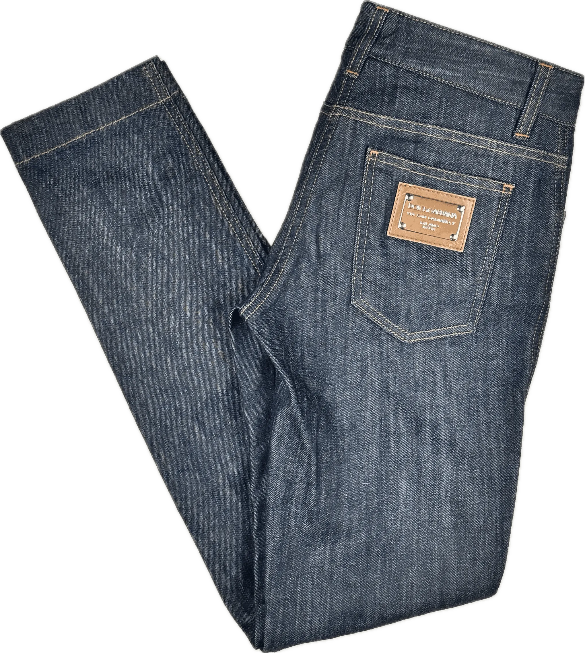 Dolce & Gabbana D&G Dark Wash Slim Straight Jeans - Size 8