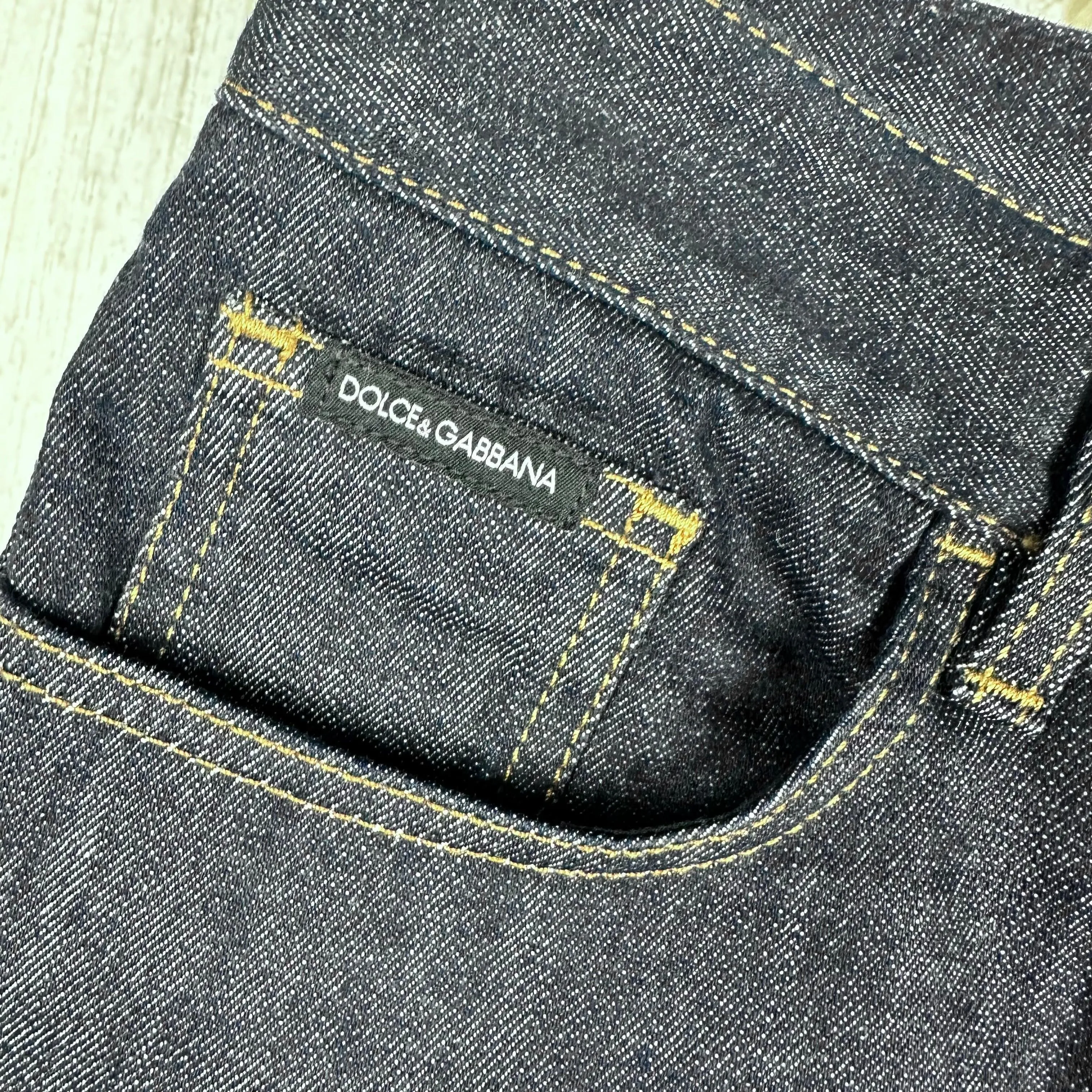 Dolce & Gabbana D&G Dark Wash Slim Straight Jeans - Size 8