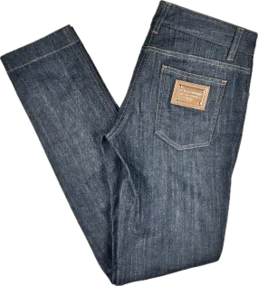 Dolce & Gabbana D&G Dark Wash Slim Straight Jeans - Size 8