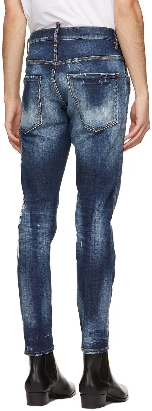 Dsquared2 Blue 4 Wash Skater Jeans