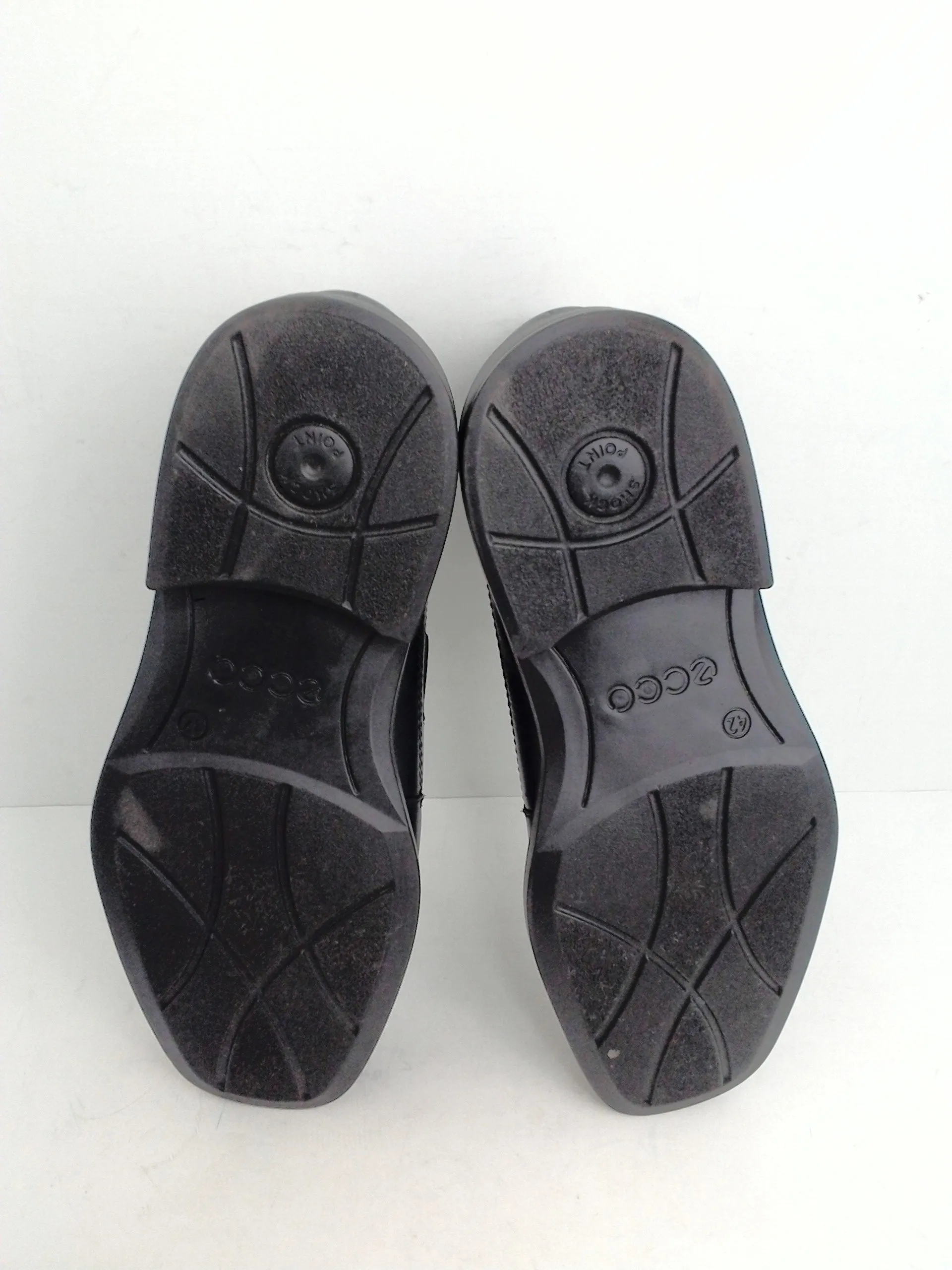 Ecco Men's Black Leather Slip-On Size Size 8.5