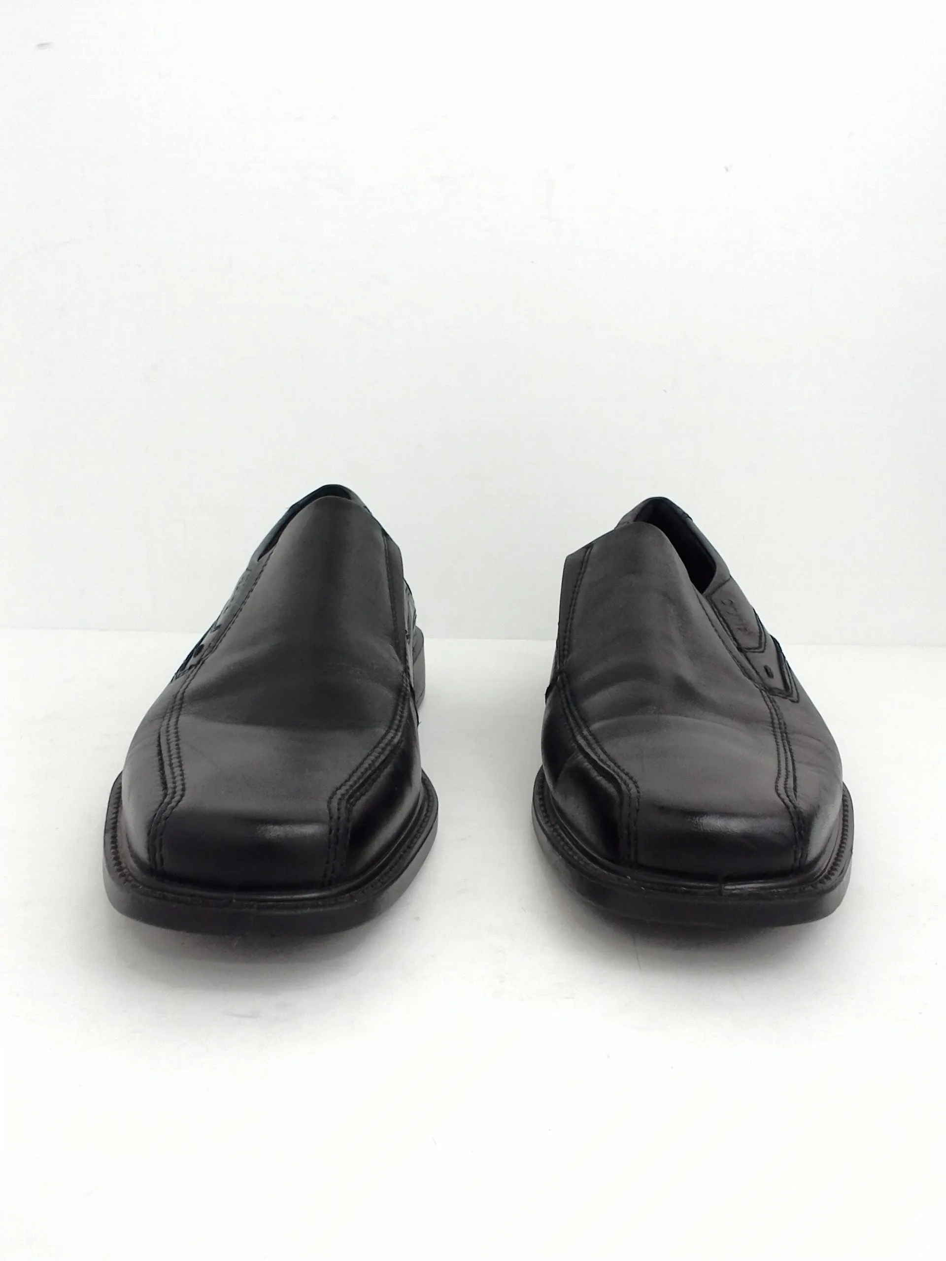 Ecco Men's Black Leather Slip-On Size Size 8.5