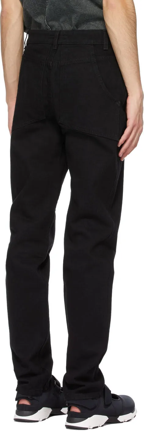 Eckhaus Latta Black High 'EL' Jeans