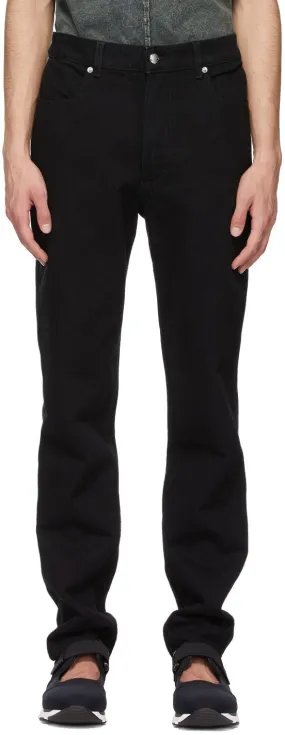 Eckhaus Latta Black High 'EL' Jeans