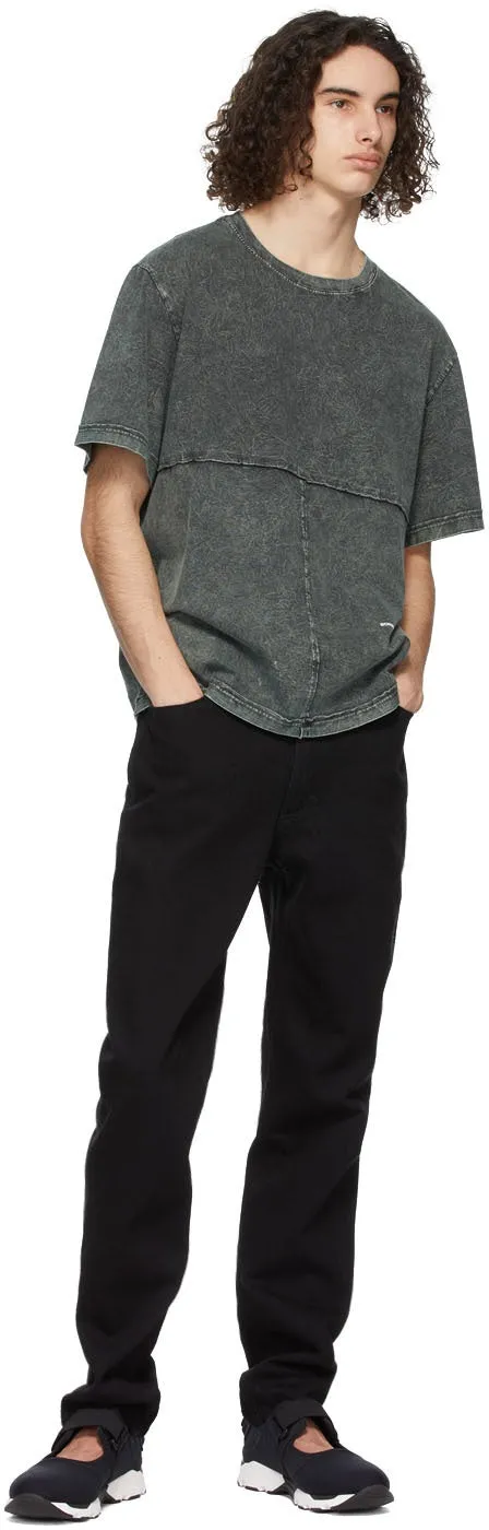 Eckhaus Latta Black High 'EL' Jeans