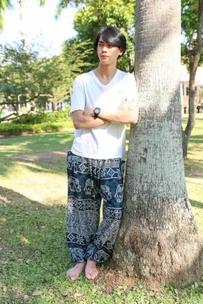 Elephant Printed HIPPIE PANTS MEN