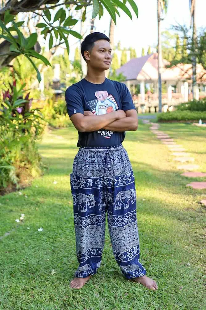 Elephant Printed HIPPIE PANTS MEN