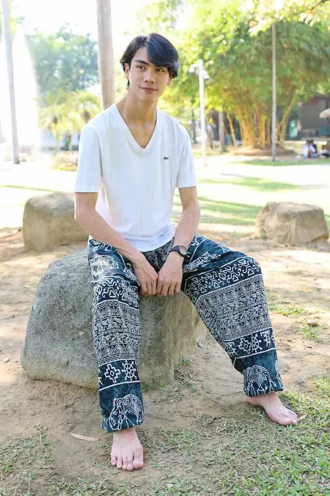 Elephant Printed HIPPIE PANTS MEN