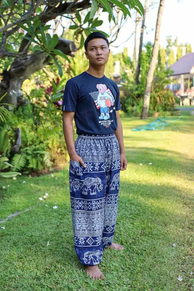 Elephant Printed HIPPIE PANTS MEN