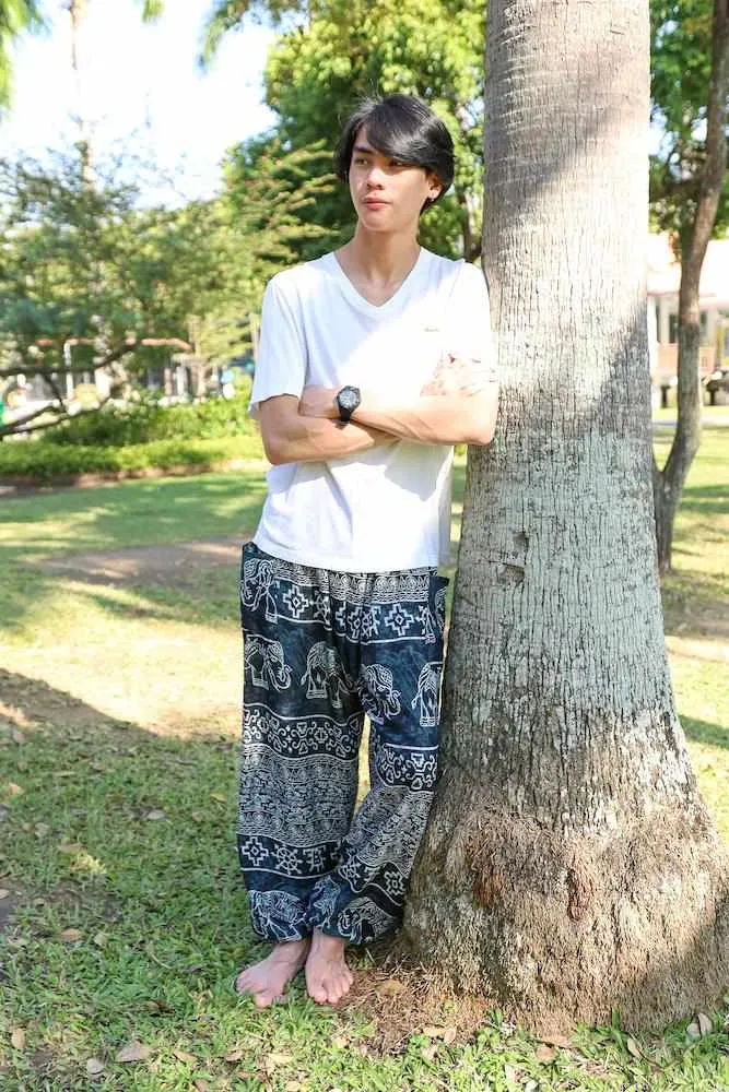 Elephant Printed HIPPIE PANTS MEN