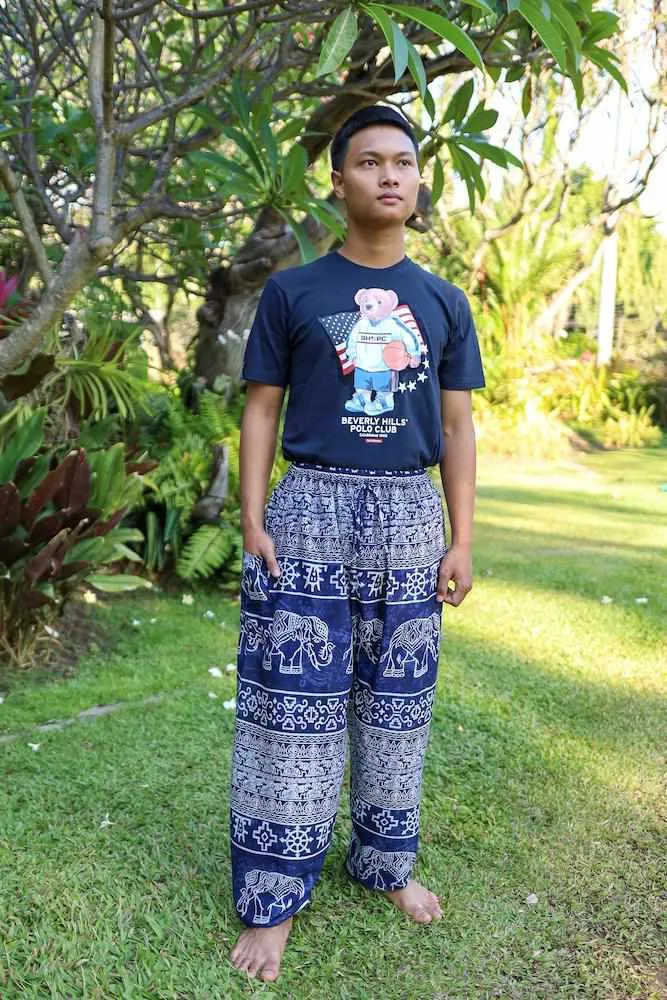 Elephant Printed HIPPIE PANTS MEN