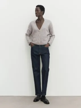 Ethereal Minimalist V-neck Cardigan
