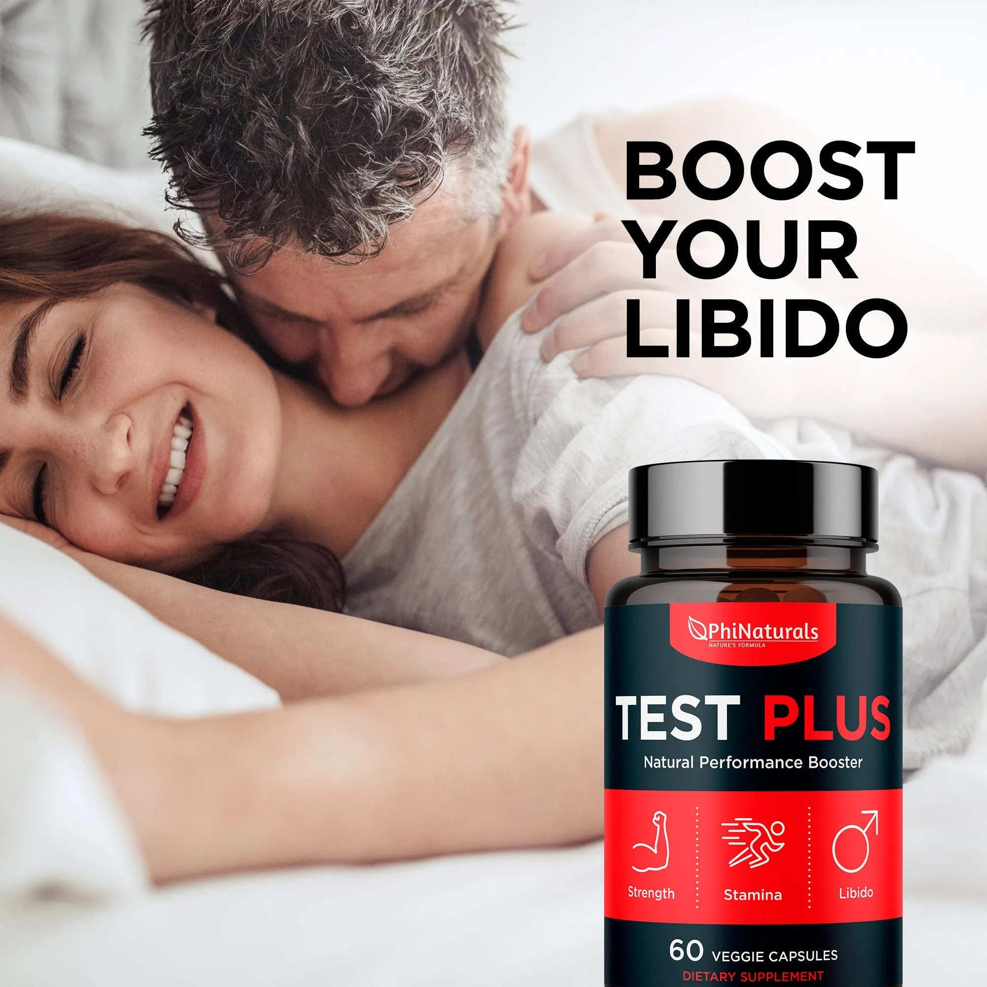 Excel Nutritionals LLC DBA Phi Naturals - TestPlus - Performance Enhancer: 1-Pack