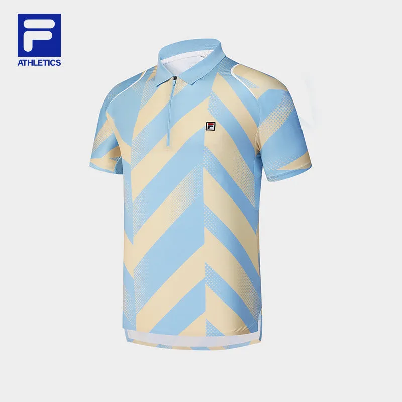 FILA CORE ATHLETICS TENNIS1 ART IN SPORTS Men Short Sleeve Polo (Full Print)