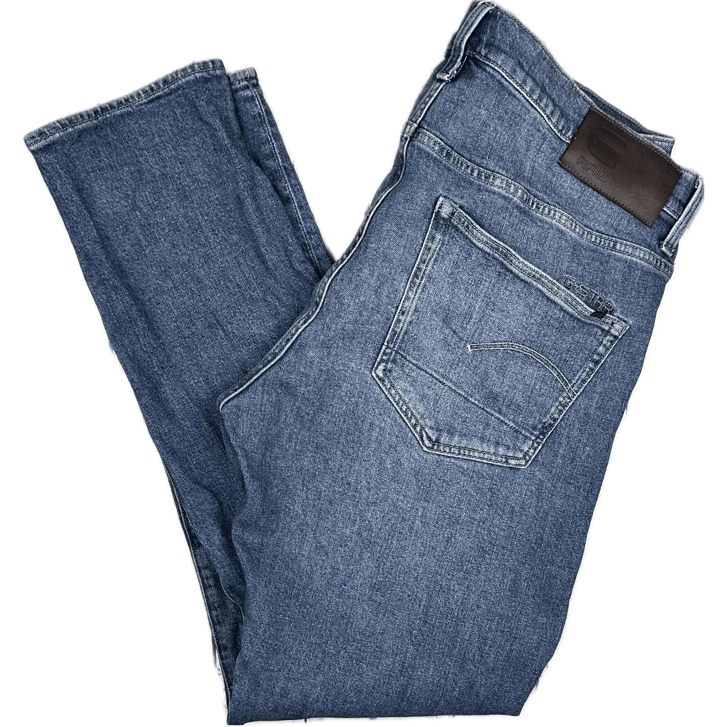 G Star  Raw Mens '3301 Slim' Jeans -Size 36/32