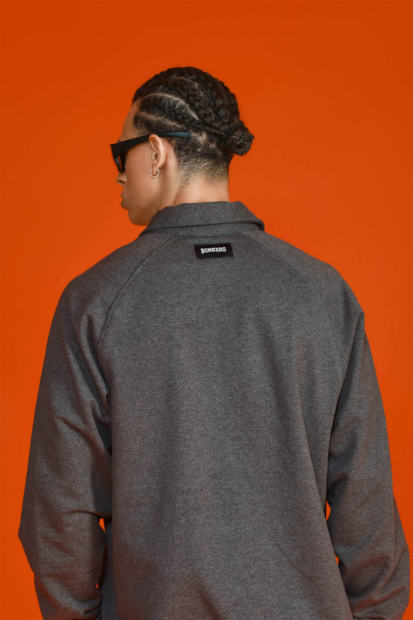 Grey Polo Sweatshirt