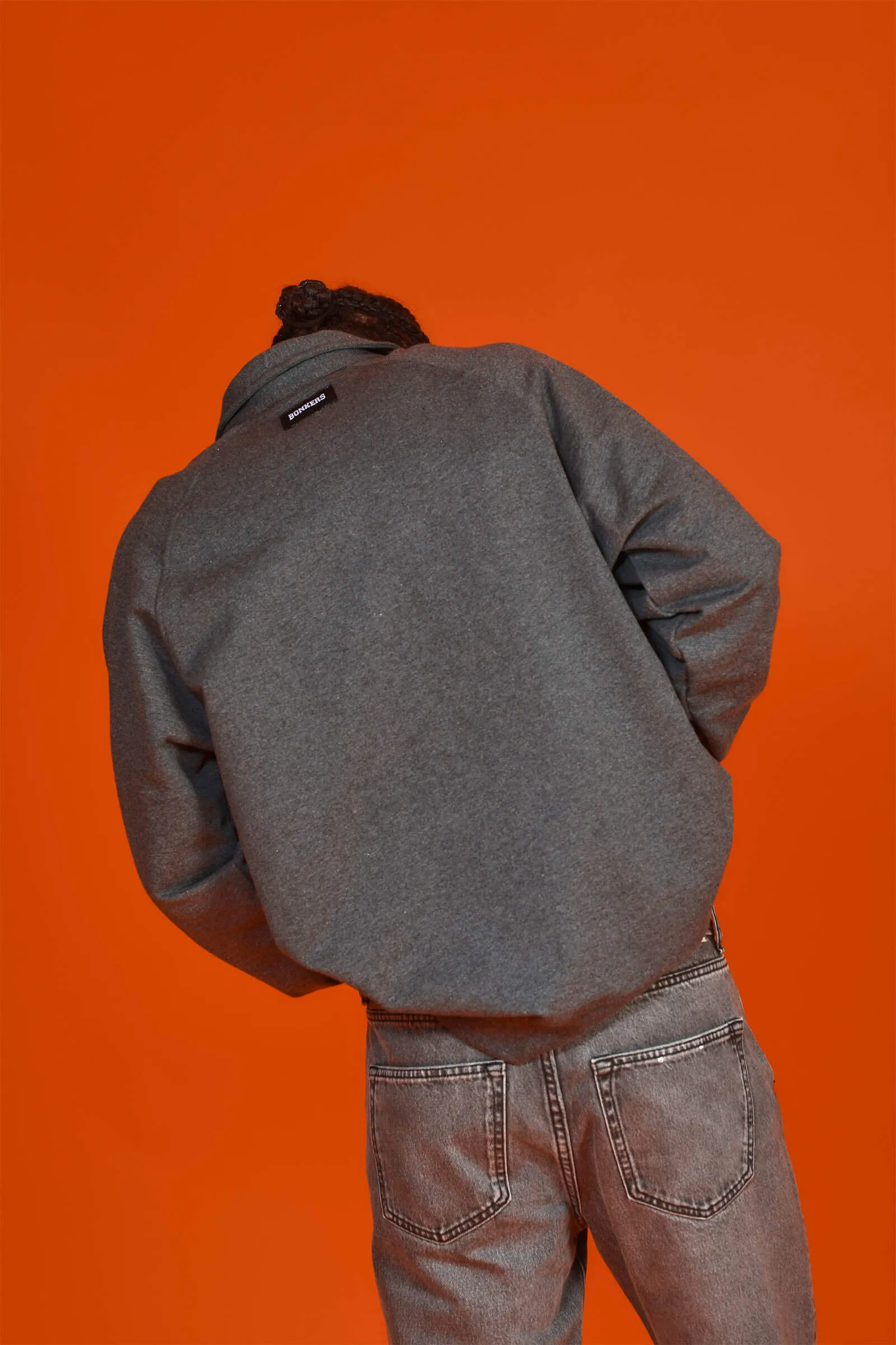 Grey Polo Sweatshirt